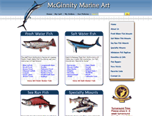 Tablet Screenshot of mcginnitymarineart.com